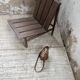 Modernist oak armchair