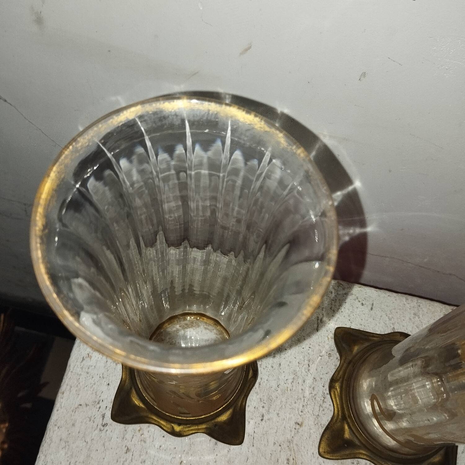 Paire de vases émaillés art-nouveau