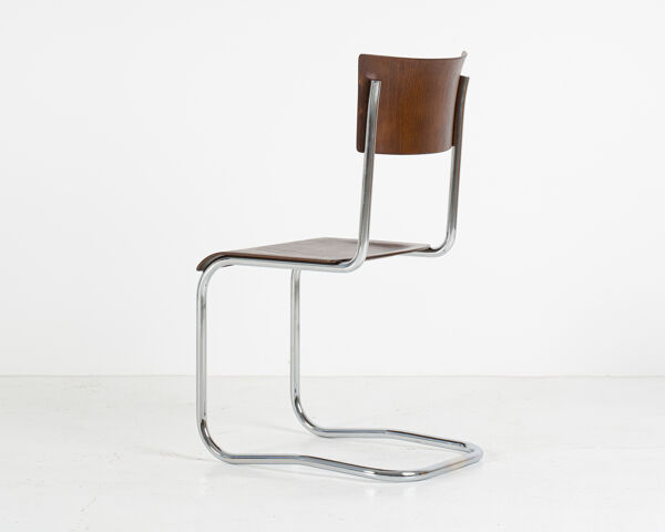 Set of 2 cantilever chairs, 40s