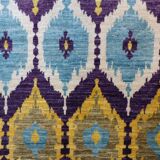 Knotted design rug wool 236 x 188 cm
