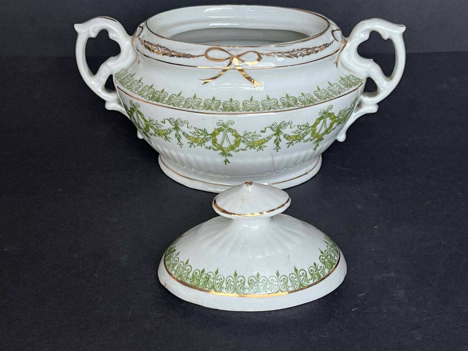 Porcelain sugar bowl