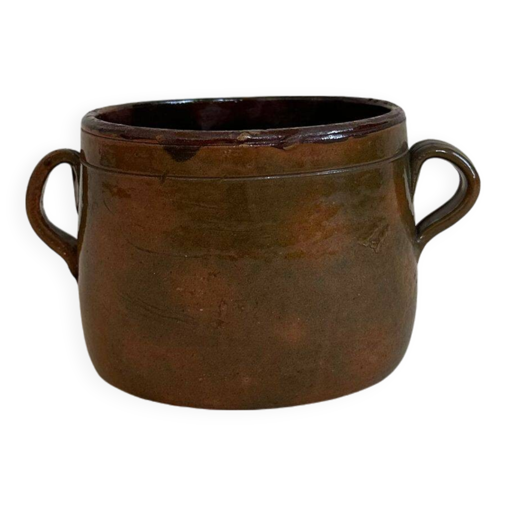 Glazed ceramic ear pot