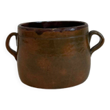 Glazed ceramic ear pot