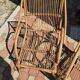 Pair of vintage rattan armchairs