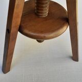 Wooden workshop stool