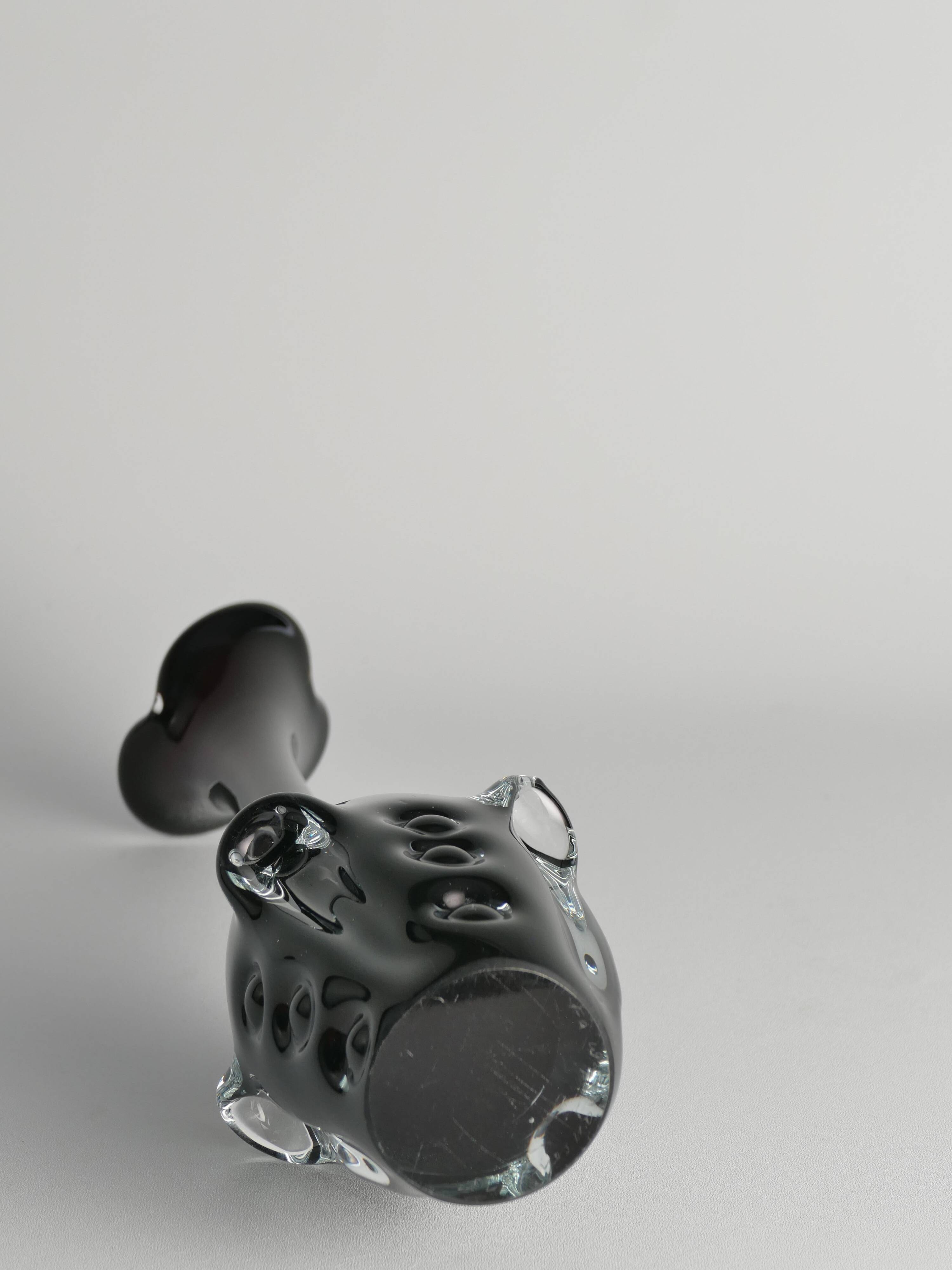 Scandinavian Modern Art Glass Vase by Börne Augustsson for Åseda