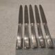 5 silver-plated table knives by Christofle, Triade pattern