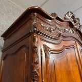 Louis XV style mahogany shell cabinet circa 1850