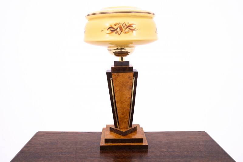 Art Deco table lamp from Poland, 1950s.