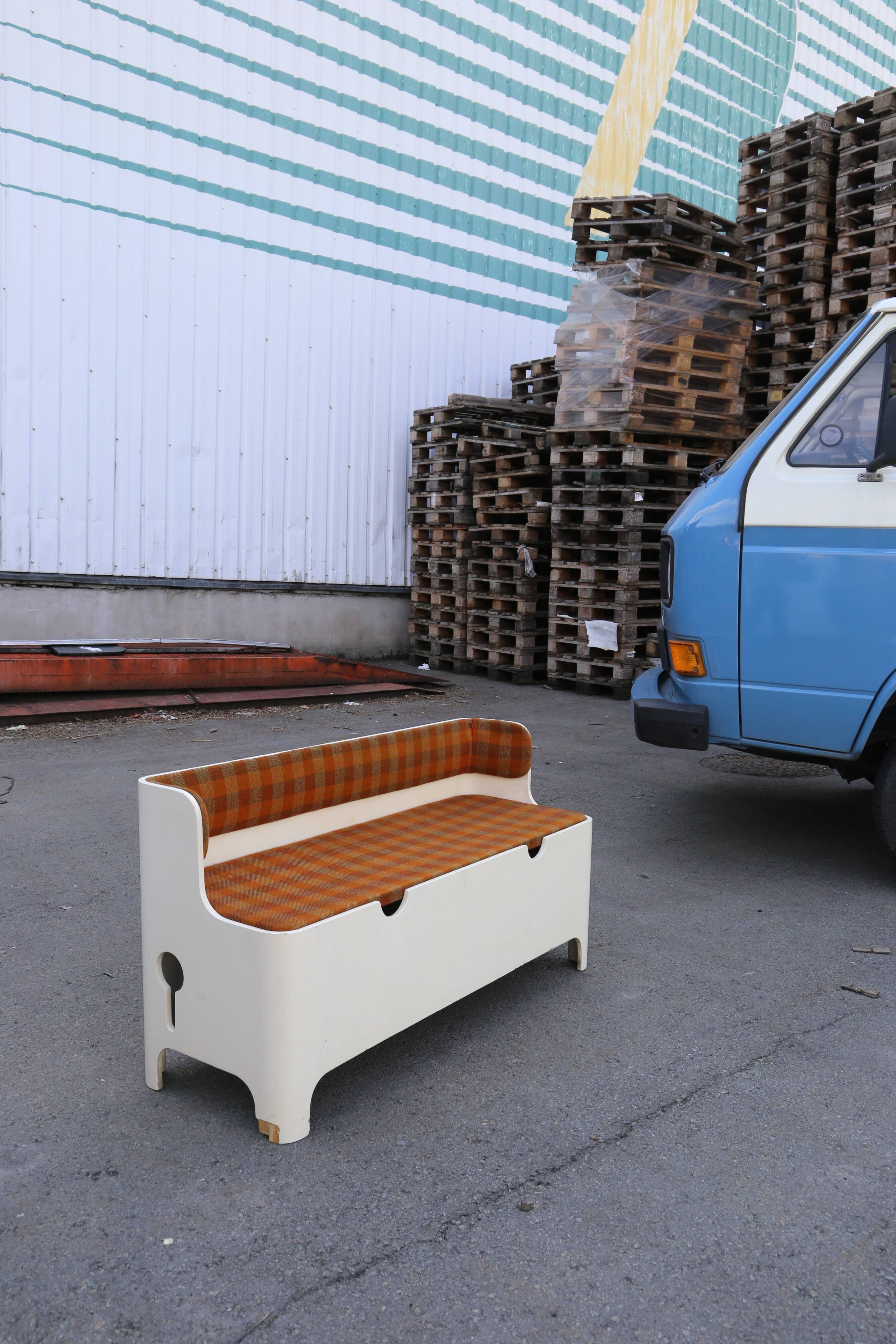 Bench Carlo di Carli, space age, 1960