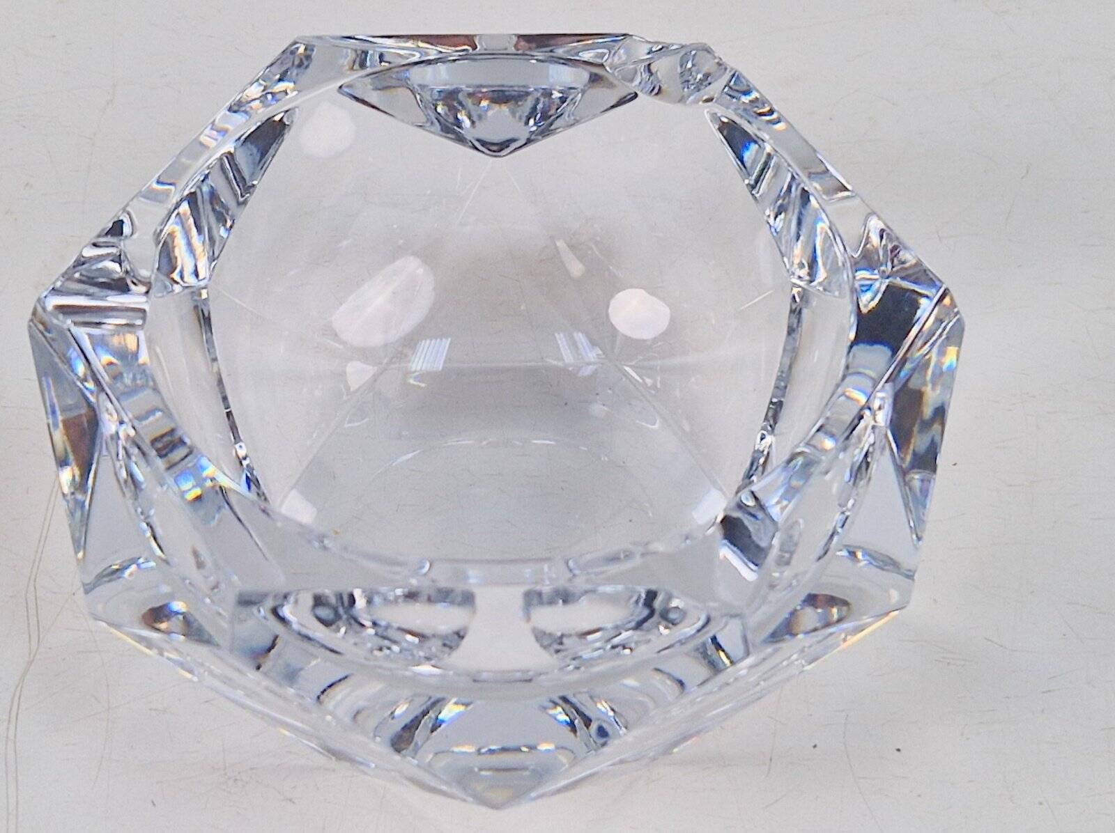 Vintage Crystal Ashtrays from Val Saint Lambert, 1960s, Set of 2