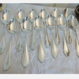 Alfenide Christofle 12 table covers 24p silver metal Model Pompadour