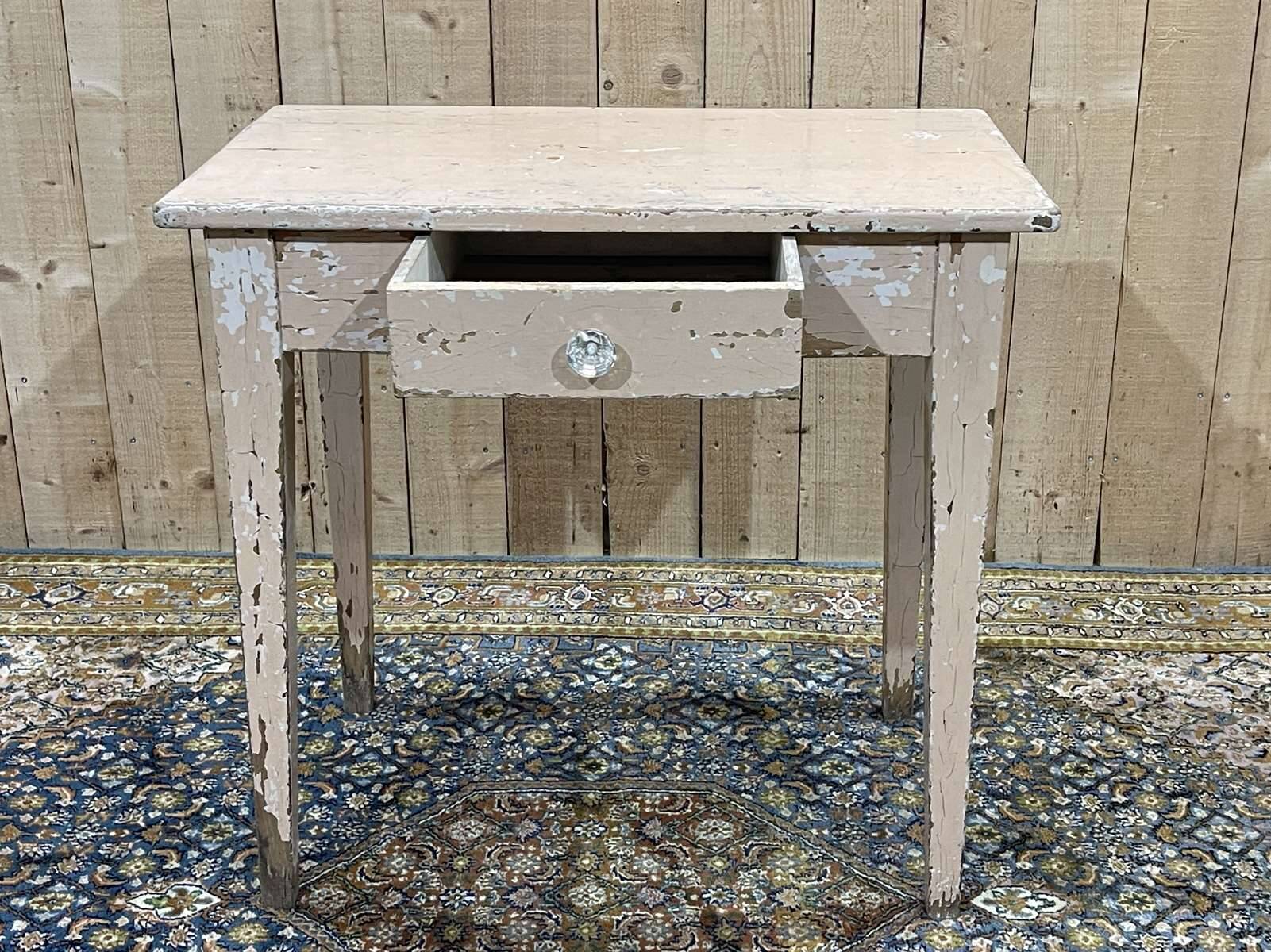 Beech desk table from the 1950s