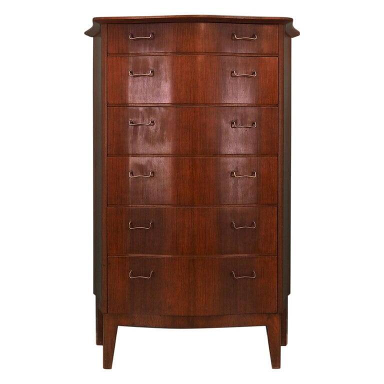 Mahogany chest of drawers, Danish design, 1960s, manufacturer: Øm Mobelfabrik
