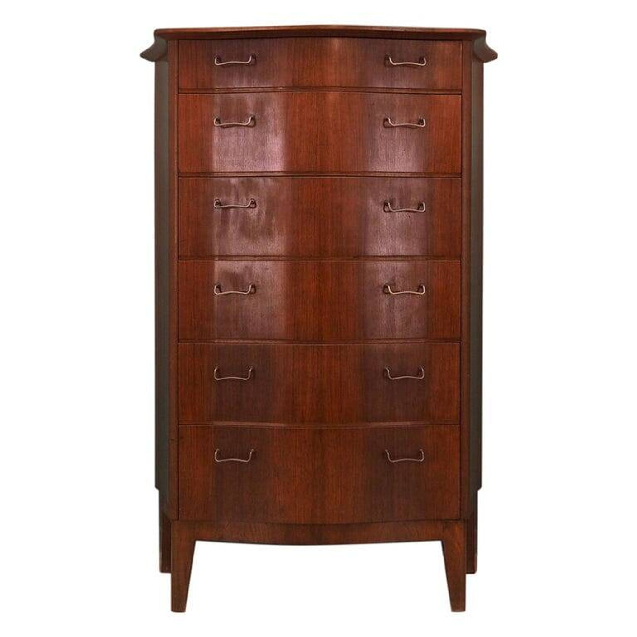 Mahogany chest of drawers, Danish design, 1960s, manufacturer: Øm Mobelfabrik