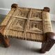 Charpoy stool wood and rope