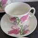 3 cups and 5 saucers vintage Richard Ginori sweet pea pattern in excellent condition.