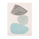 Abstract painting on paper - pebble illustration signed eawy
