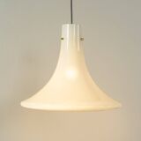 Suspension en verre opalin blanc, 1970
