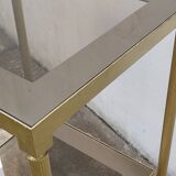 Gilded brass side table