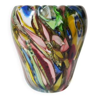 Millefiori vase Murano 1960