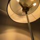 Brushed aluminium and glass design lamp