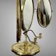 BARBER'S TRIPTYCH MIRROR IN BRASS, NAPOLEON III PERIOD, ADJUSTABLE IN HEIGHT