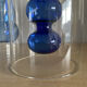 Duo of blown glass vases in Scandinavian style