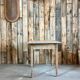 Wood and metal table