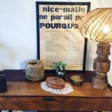 Massive elm lamp 1970