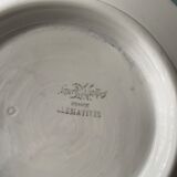 Lot de 2 plats compotiers Sarreguemines, modèle « Clématites »