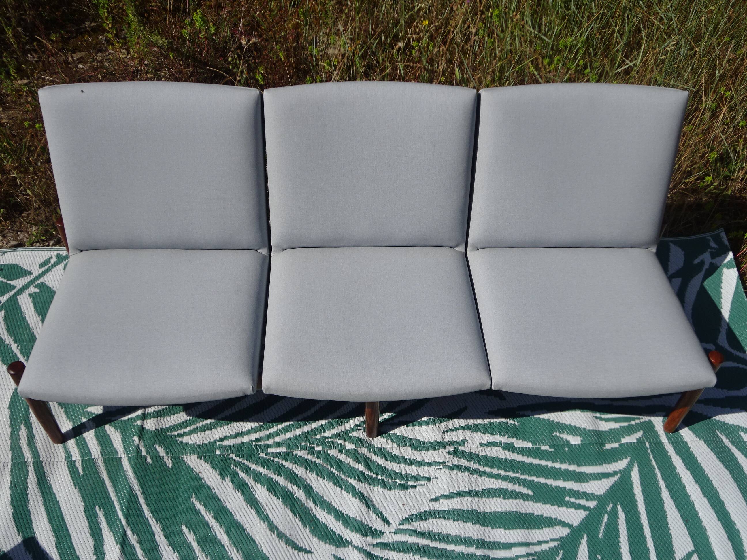 Modular 3-seater sofa + a teak coffee table by Karl SØrlie & SØnner