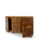 Italian Art deco burl walnut sideboard, of great quality.