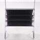 1960s Vintage Voss German Metal and Vinyl Magazine Rack
