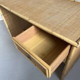 Vintage rattan desk