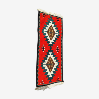 Ethnic wool carpet 105 x41 cm