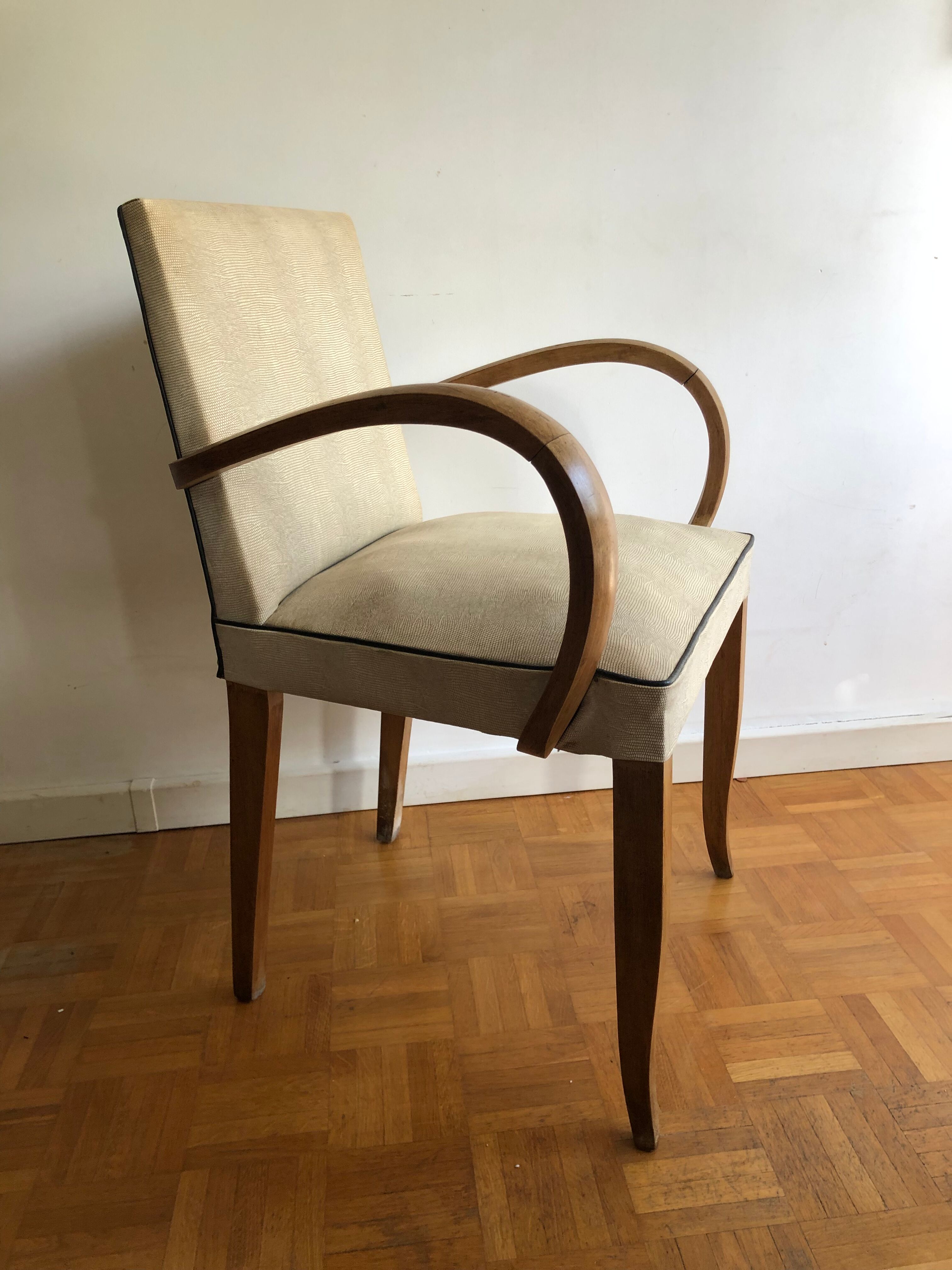 Pair of vintage bridge armchairs
