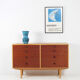 Borge Mogensen double teak and oak dresser for Karl Andersson's Brabohag Denmark 1960's
