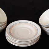 Set of coffee cups and its sub-cups - 70s