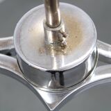 1950s Chrome and Glass Chandelier by Napako, Czechoslovakia