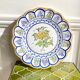 Hand-painted ceramic cake plate