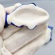 Set of 11 vintage blue and white porcelain fish knife rests.