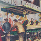'Market Day' - British Street Scene - Oil on Canvas