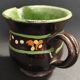 Glazed terracotta cream jug, Savoie, early 20th century