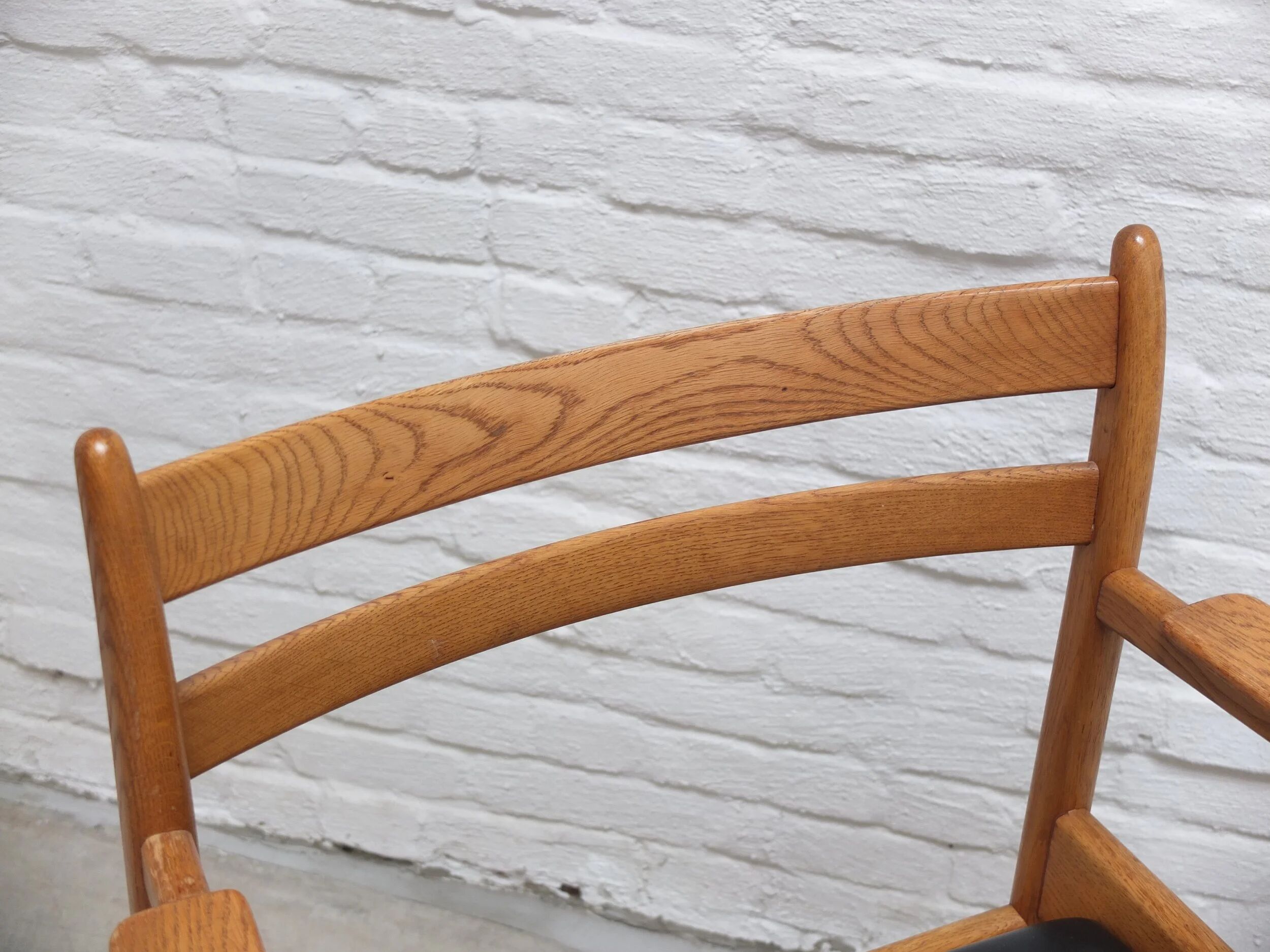 Rare armchair in oak by Jos De Mey for Van Den Berghe-Pauvers, 1960s