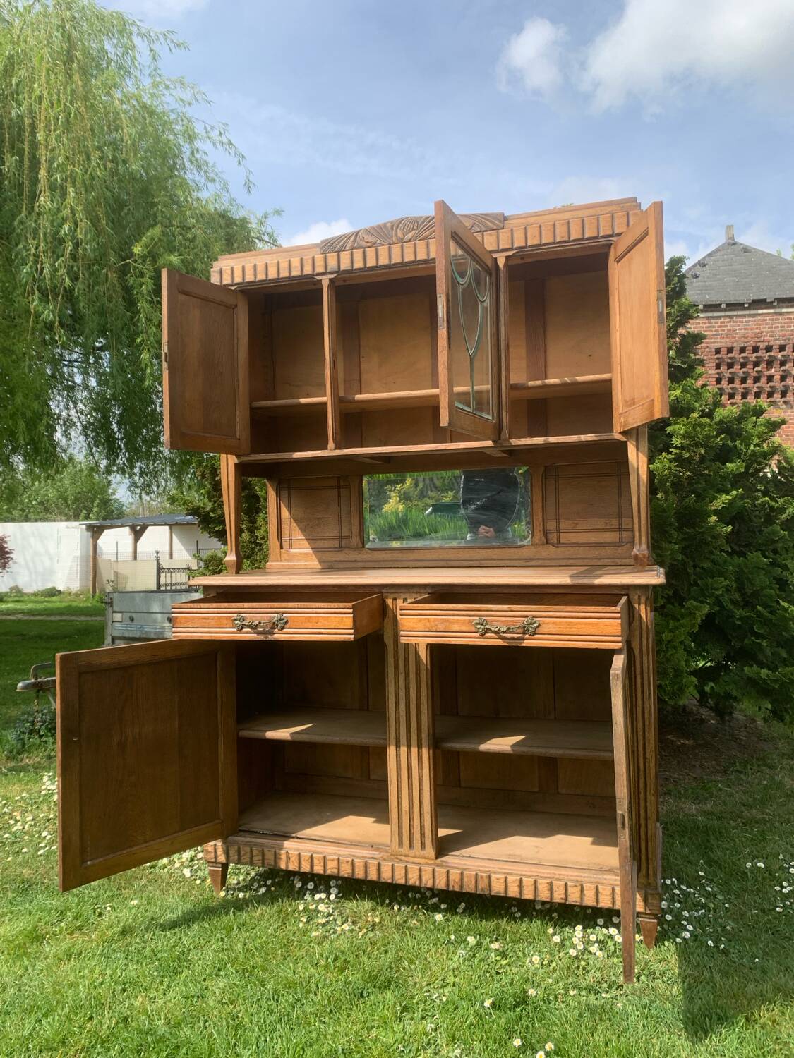 Art Deco Oak Sideboard