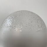 VINTAGE XL ART DECO SEMI-SPHERE SUSPENDED LAMP