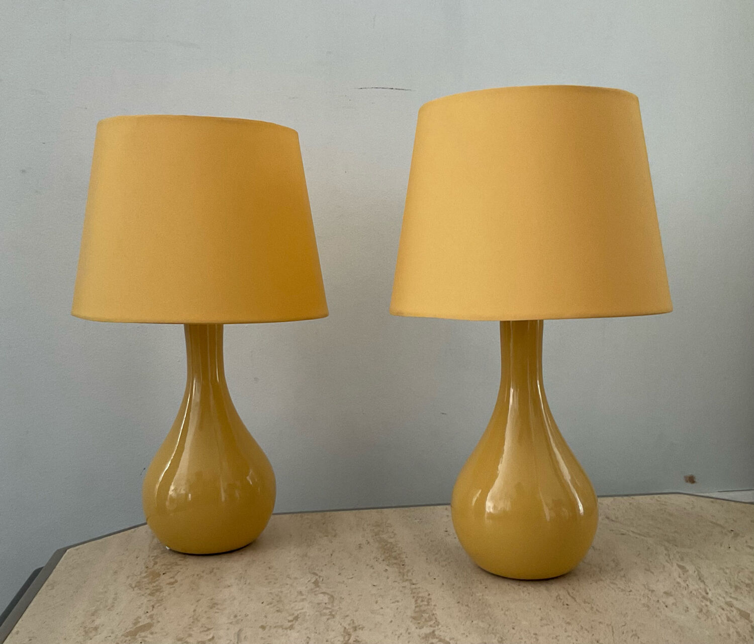Pair of vintage ceramic lamps