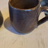 Sets of signed glazed stoneware mugs