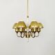 Chandelier en laiton par Hans Agne Jakobsson